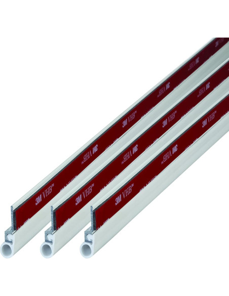 Kit Sello Puertas Autoadhesivo M-D 1.07m Aluminio Vinilo Blanco