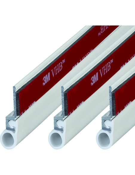 Kit Sello Puertas Autoadhesivo M-D 1.07m Aluminio Vinilo Blanco