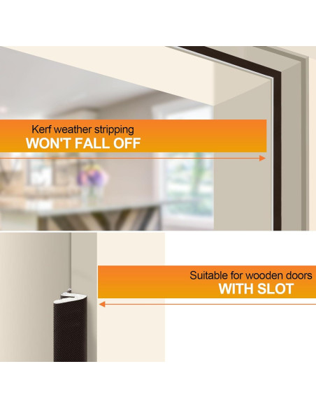 Sello de Climatización Litaibai 6m Marrón para Puertas