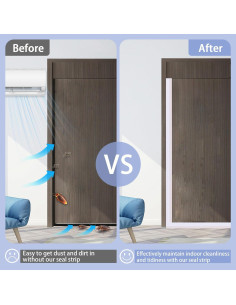 Tira de Sello de Silicona Coengwui 3.05m x 5cm Blanca 2