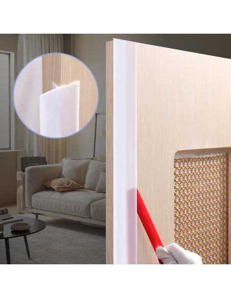 Tira de Sello de Silicona Coengwui 3.05m x 5cm Blanca