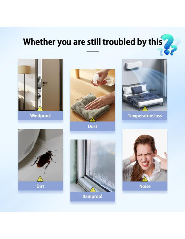 Tira de Sello de Silicona Coengwui 3.05m x 5cm Blanca