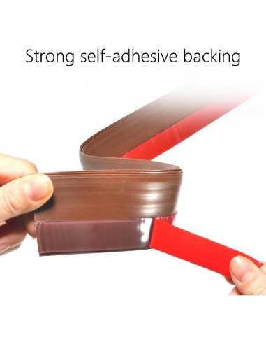 Burlete autoadhesivo Yosoo 100cm silicona para puertas