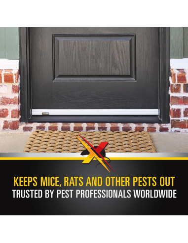 Barrera de Puerta Xcluder 91.44 cm Aluminio Sello Ratas