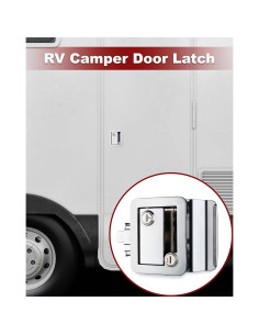 Cerradura de puerta camper Naissian cromo con 6 llaves iguales 2