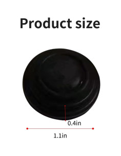 20 Amortiguadores de Puerta Jitrendo Aislantes Autoadhesivos Negro 2