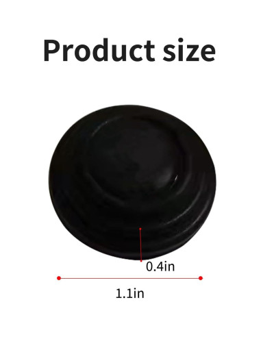 20 Amortiguadores de Puerta Jitrendo Aislantes Autoadhesivos Negro