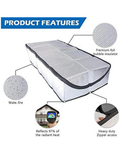 Cubierta de Aislamiento Ignífuga PAPILLON para Puerta de Ático 137x64 cm 2