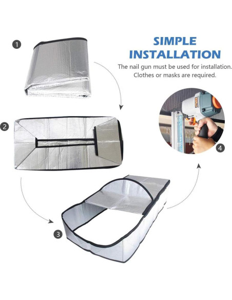 Cubierta de Aislamiento Ignífuga PAPILLON para Puerta de Ático 137x64 cm