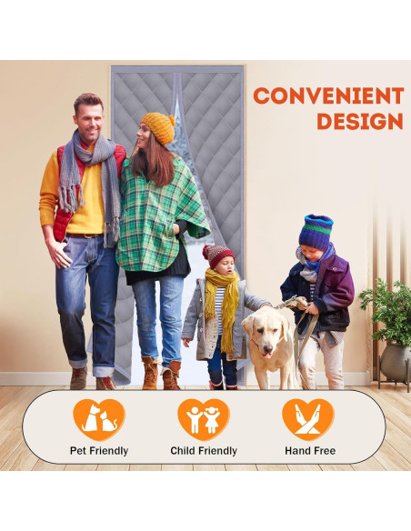 Cortina Térmica Aislante Magnética FLYZZZ 80x203 cm Gris Cortina Térmica Aislante Magnética FLYZZZ 80x203 cm Gris