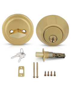 Cerradura de Puerta Frontal Honeywell 8111009 Latón Pulido