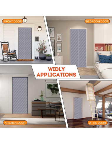 Cortina Térmica Aislante Magnética FLYZZZ 80x203 cm Gris