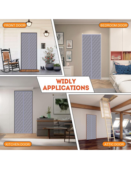 Cortina Térmica Aislante Magnética FLYZZZ 80x203 cm Gris Cortina Térmica Aislante Magnética FLYZZZ 80x203 cm Gris