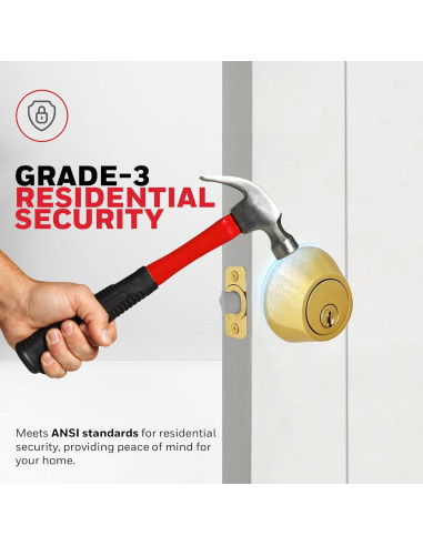 Cerradura de Puerta Frontal Honeywell 8111009 Latón Pulido