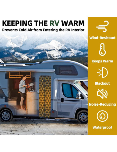 Cubierta de puerta aislada EZIRVLIFE 83.82x203.2 cm térmica