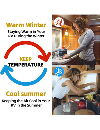 Cubierta de puerta aislada EZIRVLIFE 83.82x203.2 cm térmica