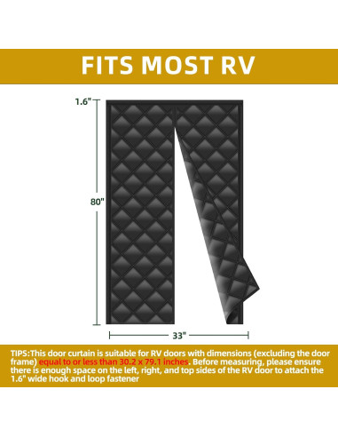 Cubierta de puerta aislada EZIRVLIFE 83.82x203.2 cm térmica