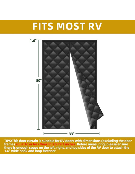 Cubierta de puerta aislada EZIRVLIFE 83.82x203.2 cm térmica