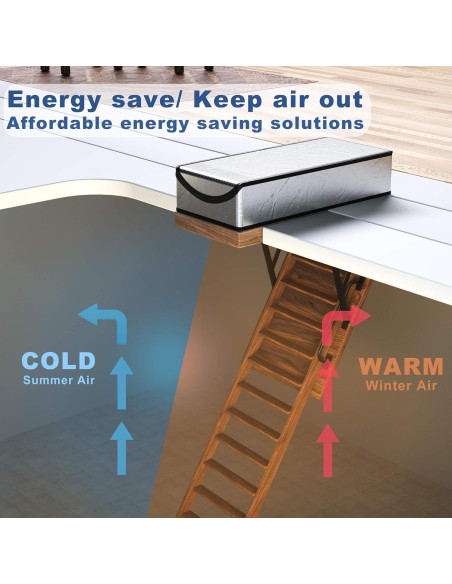 Cubierta de Aislamiento para Escaleras de Ático LEMOONE 63.5x137.2cm