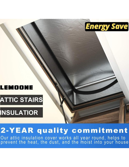 Cubierta de Aislamiento para Escaleras de Ático LEMOONE 63.5x137.2cm