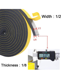 Sello de Ventana Aislante DGSL 10.06 m Espuma Negra 2
