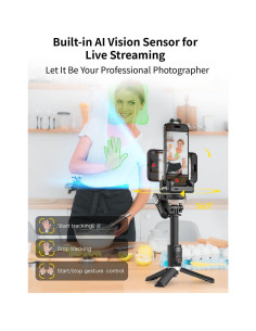 Gimbal Estabilizador M1 Pro AOCHUAN para Smartphone 4 en 1 2