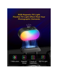 Luz de Relleno Magnética RGB AOCHUAN PO3 para Gimbal 2