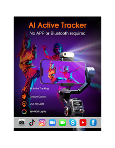 Gimbal Estabilizador hohem iSteady M6 con Micrófono y Luz 2