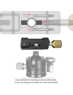 Abrazadera Arca Swiss Minifocus S3503 de Aluminio Ajustable 2