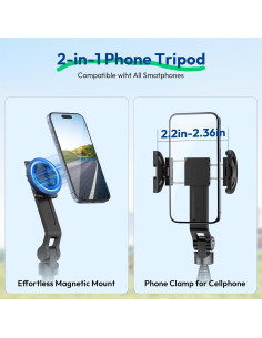 Trípode Magnético ULANZI TT88 para Teléfono 145 cm Negro 2