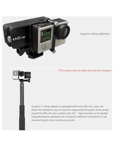Estabilizador de Cardán Portátil Feiyu WG Lite para GoPro