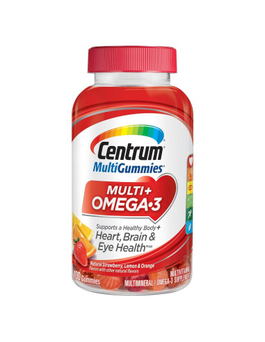 Centrum MultiGummies Omega 3 Gummy 100 gomitas Adultos
