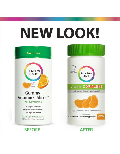 Gomitas de Vitamina C Rainbow Light 90 unidades Sabor Cítrico