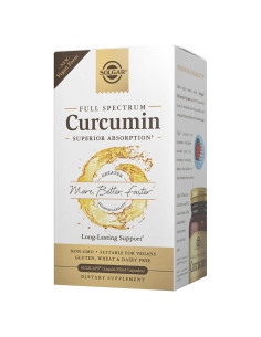 Suplemento de Curcumina Solgar 30 LiCaps - Salud Cerebral y Articular