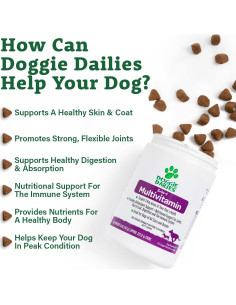 Multivitamina para Perros Doggie Dailies 5 en 1 Mantequilla de Maní 2