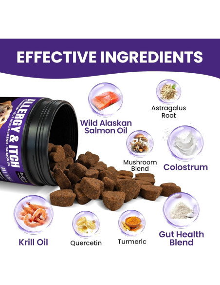 Masticables BuddyCheer para Alergias en Perros 180ct