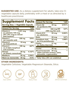 Suplemento Multivitamínico Solgar Vitaminas Solo 90 Cápsulas 2
