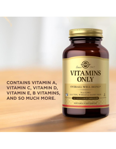 Suplemento Multivitamínico Solgar Vitaminas Solo 90 Cápsulas