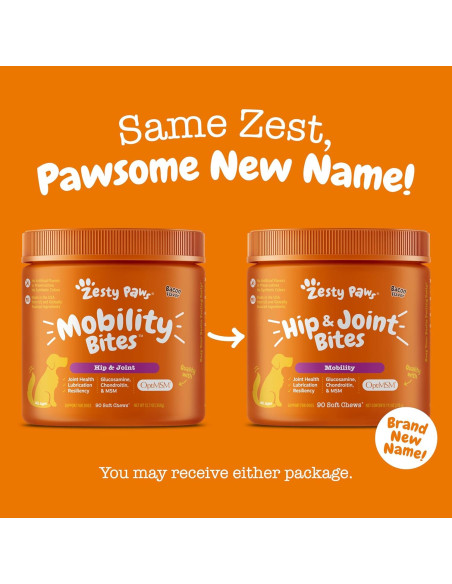 Suplemento Articular para Perros Zesty Paws - Glucosamina 90 Unidades