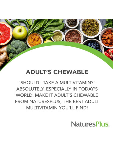 Multivitamina Masticable Natures Plus 90 Tabletas Sabor Piña