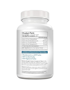 Vitamina K para Perros Nutrition Strength 120 Tabletas Masticables 2