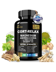 Suplemento DLNIA Super Calm 15-en-1 con Magnesio y Adaptógenos