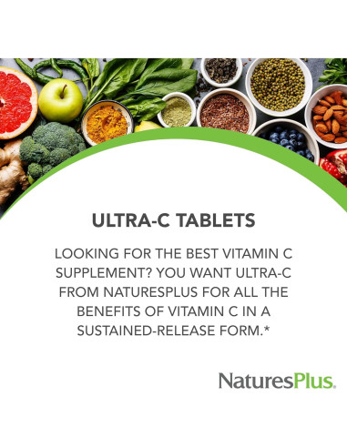 NaturesPlus Ultra-C 2000 mg - 90 Tabletas de Vitamina C