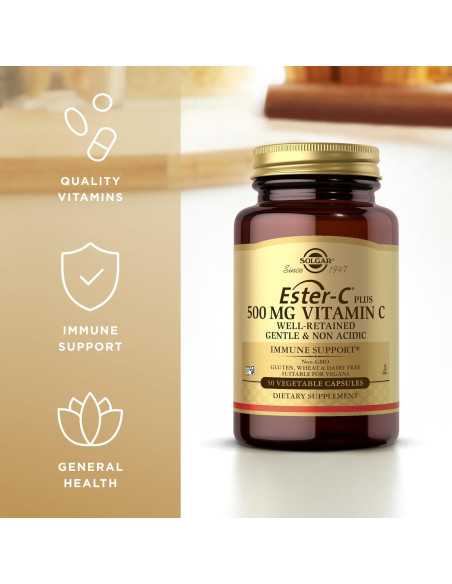 Solgar Ester-C Plus 500 mg Vitamina C Vegetal - 50 Cápsulas