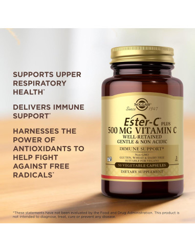 Solgar Ester-C Plus 500 mg Vitamina C Vegetal - 50 Cápsulas