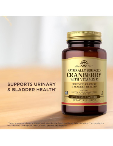 Solgar Arándano con Vitamina C - 60 Cápsulas Vegetales - Salud Urinaria