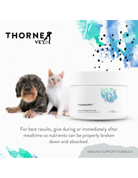 ThorneVET Polvo Inmunológico para Perros y Gatos 90 Cucharadas