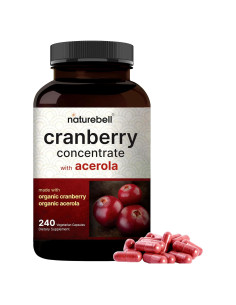 Píldoras de Arándano Naturebell 36000mg con Acerola 240 Cápsulas