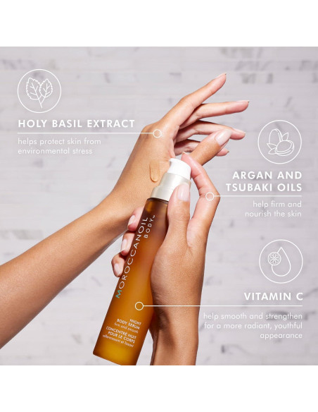 Suero Corporal Nocturno Moroccanoil 100 ml - Reafirmante y Suavizante