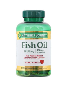 Aceite de Pescado Nature's Bounty Omega 3 1200 mg 120 Cápsulas 2